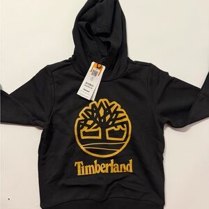 Timberland Black Hoodie with Yellow Tree Logo